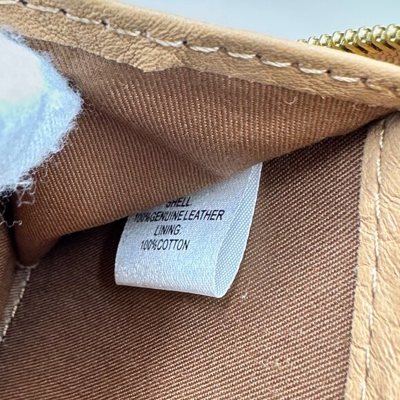 HOBO Nila Large Zip Around Continental Wallet Sandstone Pebbled Leather *READ* - Picture 12 of 16